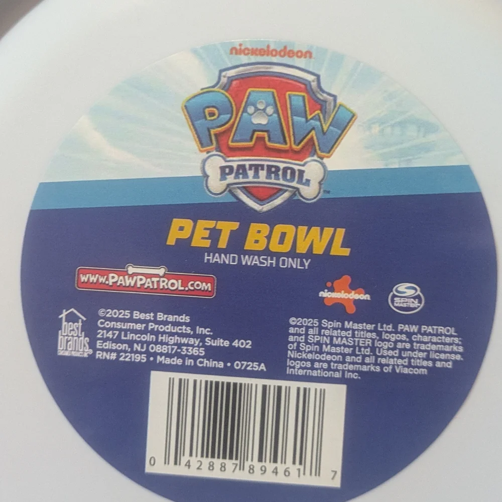 Paw Patrol Pet Bowl and Placemat Set
